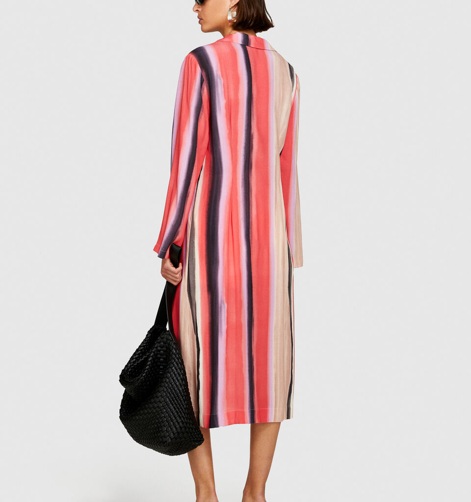 Long printed shirt - women's shirts - Multi-color | Sisley image number 3